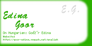 edina goor business card